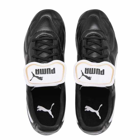 Мъжки футболни бутонки Puma King Cup Fg Football Boots Черно/Бяло Puma King Cup Fg Football Boots Черно/Бяло Мъжки футболни бутонки