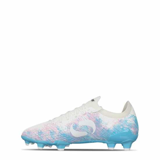 Мъжки футболни бутонки Sondico Blaze Firm Ground Football Boots Бяло/Розово/Синьо Sondico Blaze Firm Ground Football Boots Бяло/Розово/Синьо Мъжки футболни бутонки