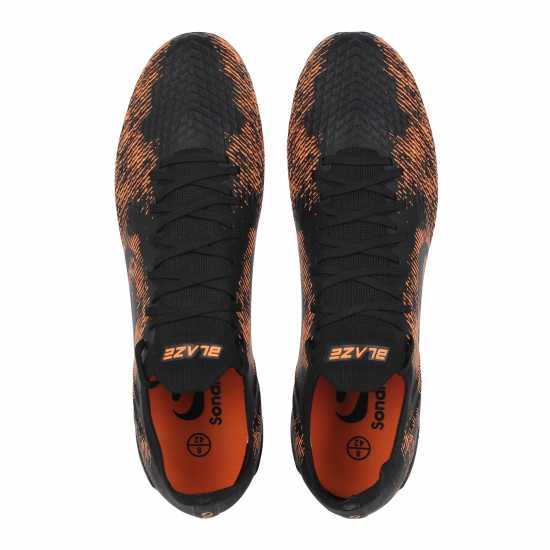 Sondico Blaze Firm Ground Football Boots Черно/Оранжево Мъжки футболни бутонки