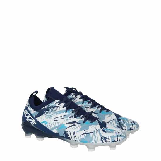 Мъжки футболни бутонки Sondico Blaze Firm Ground Football Boots Морско синьо/Бяло Sondico Blaze Firm Ground Football Boots Морско синьо/Бяло Мъжки футболни бутонки