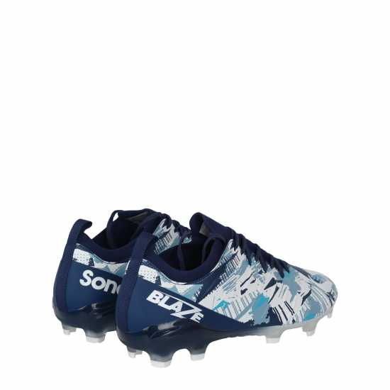 Мъжки футболни бутонки Sondico Blaze Firm Ground Football Boots Морско синьо/Бяло Sondico Blaze Firm Ground Football Boots Морско синьо/Бяло Мъжки футболни бутонки
