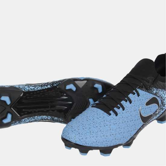 Sondico Blaze Firm Ground Football Boots Black/Blue 