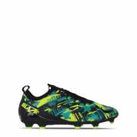 Sondico Blaze Firm Ground Football Boots Black/Green Мъжки футболни бутонки
