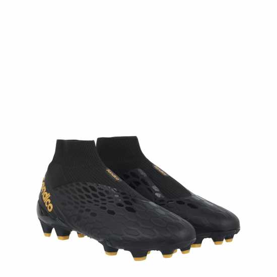 Sondico Blizzard Firm Ground Football Boots Black/Gold Мъжки футболни бутонки