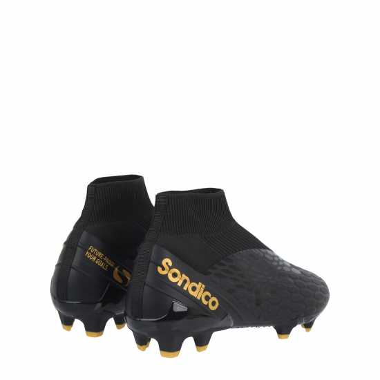 Sondico Blizzard Firm Ground Football Boots Black/Gold Мъжки футболни бутонки