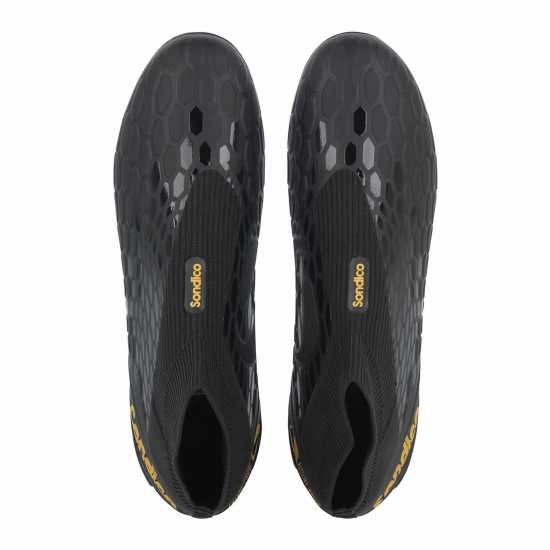 Sondico Blizzard Firm Ground Football Boots Black/Gold Мъжки футболни бутонки