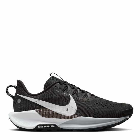 Nike Мъжки Обувки За Бягане Reactx Pegasus Trail 5 Running Shoes Mens Черно/Сиво Мъжки туристически обувки