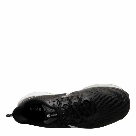 Nike Мъжки Обувки За Бягане Reactx Pegasus Trail 5 Running Shoes Mens Черно/Сиво Мъжки туристически обувки