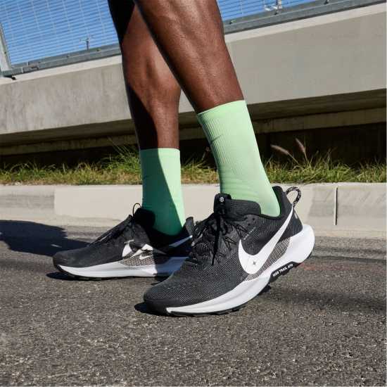 Nike Мъжки Обувки За Бягане Reactx Pegasus Trail 5 Running Shoes Mens Черно/Сиво Мъжки туристически обувки