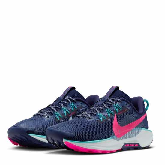 Nike Мъжки Маратонки За Бягане Reactx Pegasus Trail 5 Mens Running Shoes Navy/Pink 