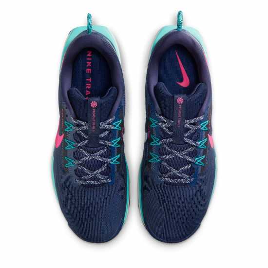 Nike Мъжки Маратонки За Бягане Reactx Pegasus Trail 5 Mens Running Shoes Navy/Pink 