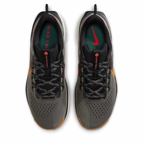 Nike Мъжки Обувки За Бягане Reactx Pegasus Trail 5 Running Shoes Mens Blk/Dsrt Ochr Мъжки туристически обувки