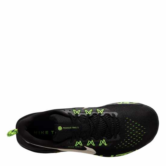 Nike Мъжки Маратонки За Бягане Reactx Pegasus Trail 5 Mens Running Shoes Black/Volt Ice 