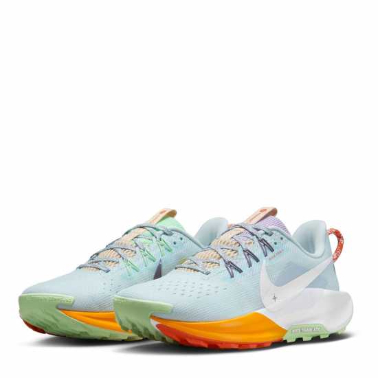 Nike Reactx Pegasus Trail 5 Running Shoes Womens Глациер Син Дамски туристически сандали