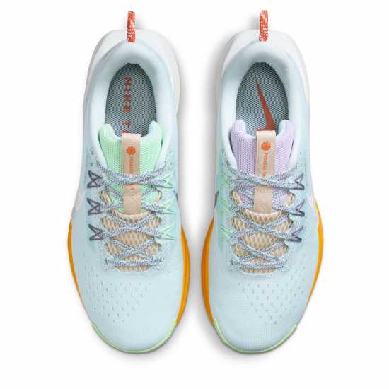 Nike Reactx Pegasus Trail 5 Running Shoes Womens Глациер Син Дамски туристически сандали