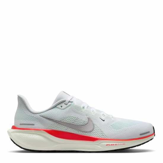 Nike Мъжки Обувки За Бягане Pegasus 41 Road Running Shoes Mens Wht/Mtlc Silv Мъжки маратонки