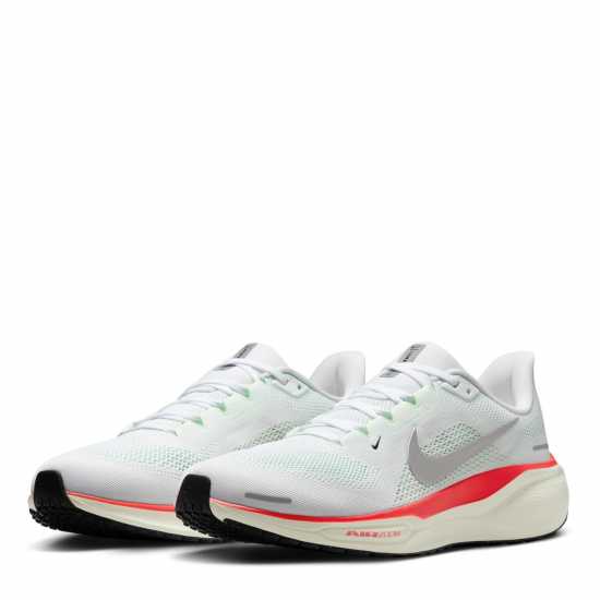 Nike Мъжки Обувки За Бягане Pegasus 41 Road Running Shoes Mens Wht/Mtlc Silv Мъжки маратонки