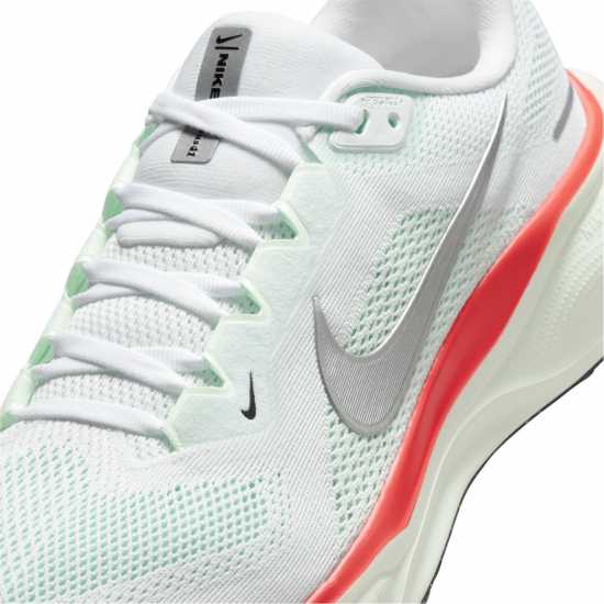 Nike Мъжки Обувки За Бягане Pegasus 41 Road Running Shoes Mens Wht/Mtlc Silv Мъжки маратонки