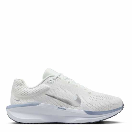 Nike Winflo 11 Womens Road Running Shoes Смт Бяло/Металик 
