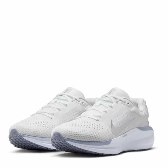 Nike Winflo 11 Womens Road Running Shoes Смт Бяло/Металик 