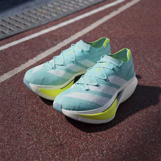 Adidas Мъжки Обувки За Бягане Adizero Prime X3 Strung Running Shoes Mens Flash Aqua Мъжки маратонки
