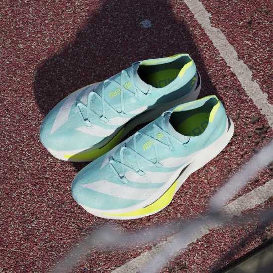 Adidas Мъжки Обувки За Бягане Adizero Prime X3 Strung Running Shoes Mens Flash Aqua Мъжки маратонки
