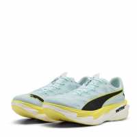 Puma Mens Deviate Elite 4 Road Running Shoes Blue/Lemon Puma Mens Deviate Elite 4 Road Running Shoes Blue/Lemon