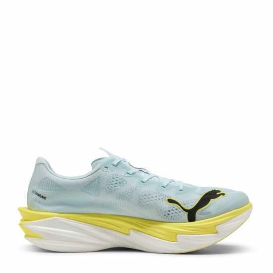 Puma Mens Deviate Elite 4 Road Running Shoes Blue/Lemon Puma Mens Deviate Elite 4 Road Running Shoes Blue/Lemon