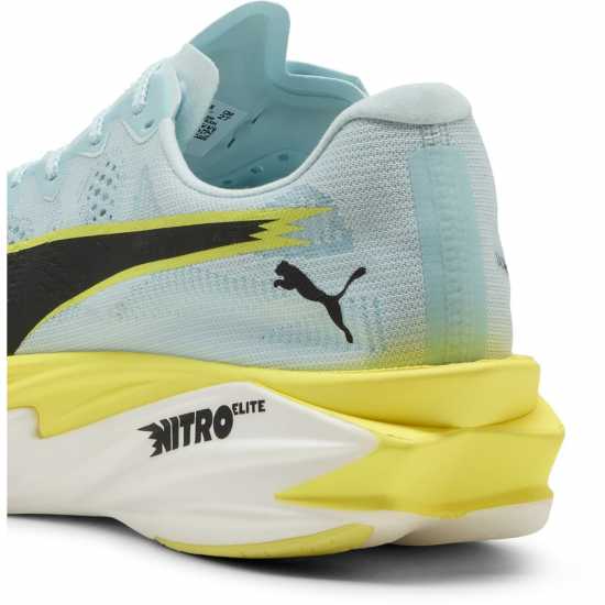 Puma Mens Deviate Elite 4 Road Running Shoes Blue/Lemon Puma Mens Deviate Elite 4 Road Running Shoes Blue/Lemon