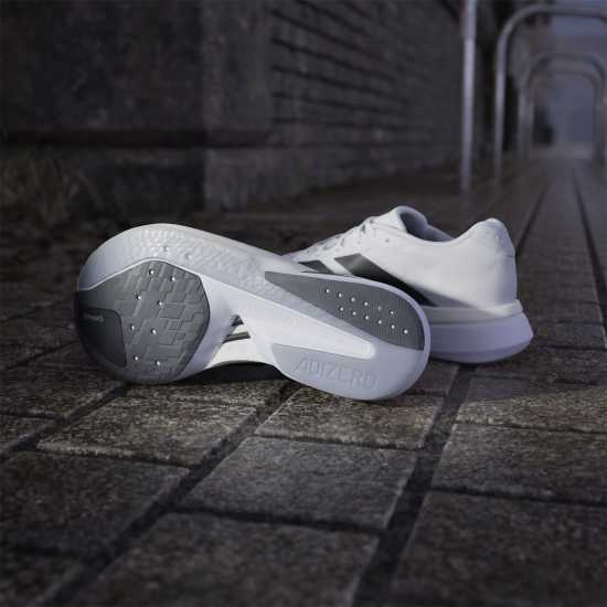 Adidas Мъжки Обувки За Бягане Adizero Boston 13 Road Running Shoes Mens Wte/Blk/Grey Мъжки маратонки