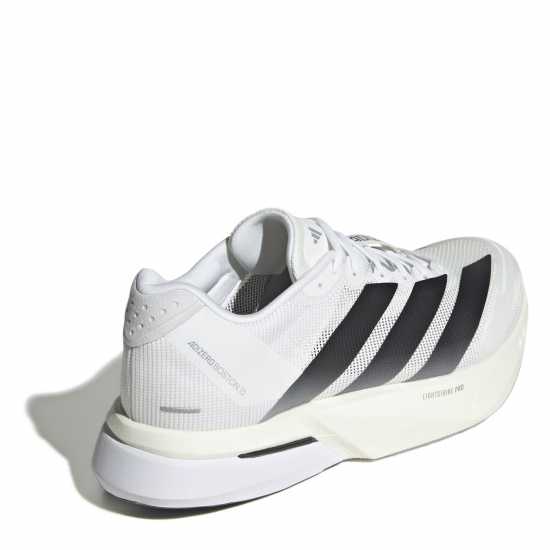 Adidas Мъжки Обувки За Бягане Adizero Boston 13 Road Running Shoes Mens Wte/Blk/Grey Мъжки маратонки