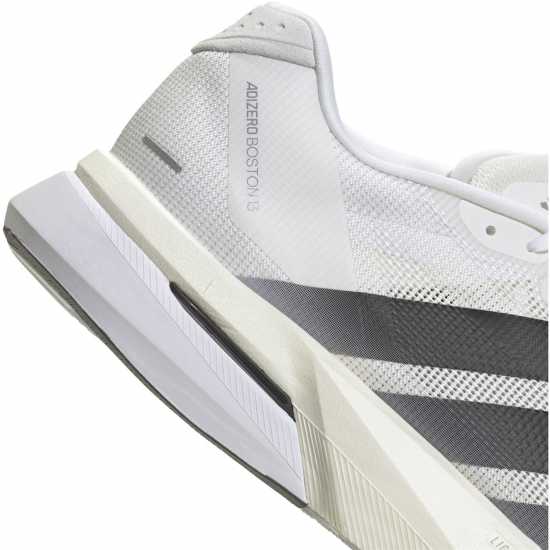 Adidas Мъжки Обувки За Бягане Adizero Boston 13 Road Running Shoes Mens Wte/Blk/Grey Мъжки маратонки