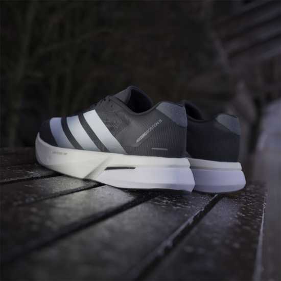 Adidas Мъжки Обувки За Бягане Adizero Boston 13 Road Running Shoes Mens Черно/Бяло Мъжки маратонки
