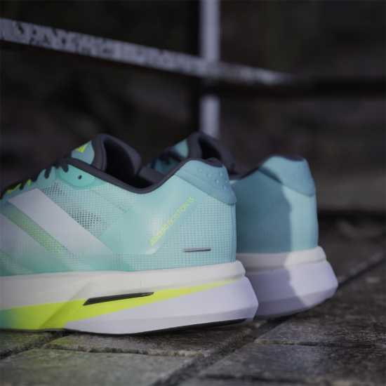 Adidas Мъжки Обувки За Бягане Adizero Boston 13 Road Running Shoes Mens Светло аква Мъжки маратонки