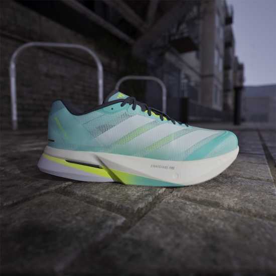 Adidas Мъжки Обувки За Бягане Adizero Boston 13 Road Running Shoes Mens Светло аква Мъжки маратонки