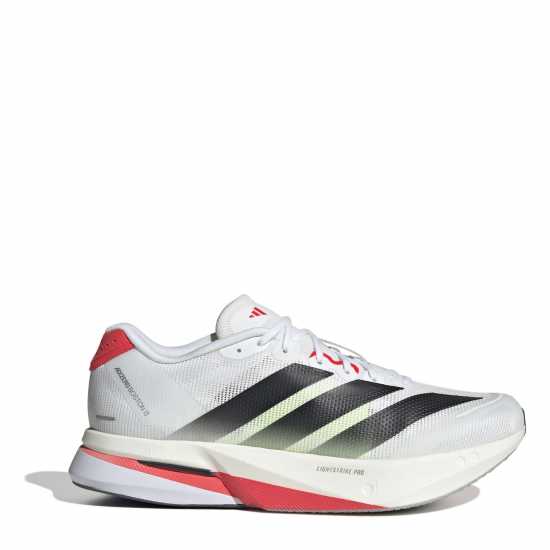 Adidas Мъжки Обувки За Бягане Adizero Boston 13 Road Running Shoes Mens Бяло/Червено Мъжки маратонки
