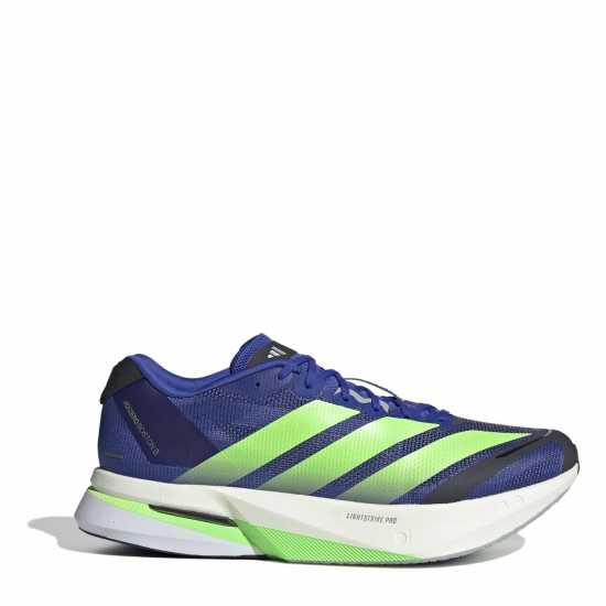 Мъжки маратонки Adidas Мъжки Обувки За Бягане Adizero Boston 13 Road Running Shoes Mens Blue/Lim/Blk Adidas Мъжки Обувки За Бягане Adizero Boston 13 Road Running Shoes Mens Blue/Lim/Blk Мъжки маратонки