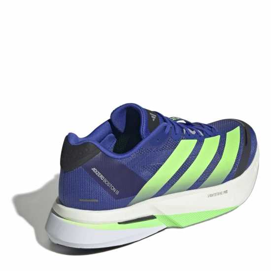 Мъжки маратонки Adidas Мъжки Обувки За Бягане Adizero Boston 13 Road Running Shoes Mens Blue/Lim/Blk Adidas Мъжки Обувки За Бягане Adizero Boston 13 Road Running Shoes Mens Blue/Lim/Blk Мъжки маратонки