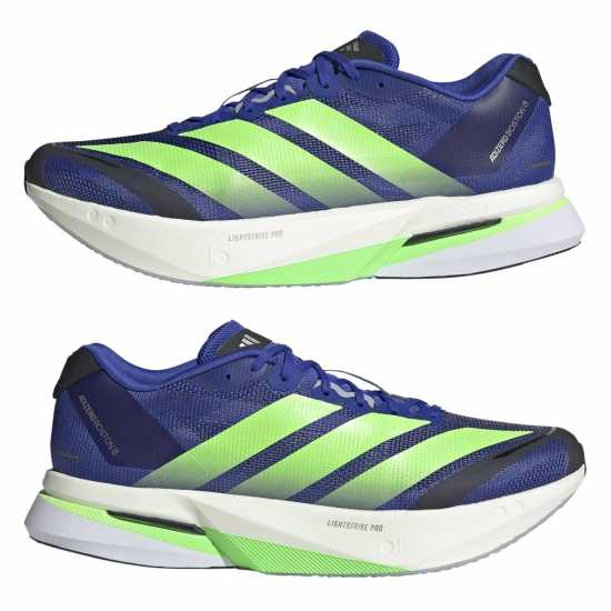 Мъжки маратонки Adidas Мъжки Обувки За Бягане Adizero Boston 13 Road Running Shoes Mens Blue/Lim/Blk Adidas Мъжки Обувки За Бягане Adizero Boston 13 Road Running Shoes Mens Blue/Lim/Blk Мъжки маратонки