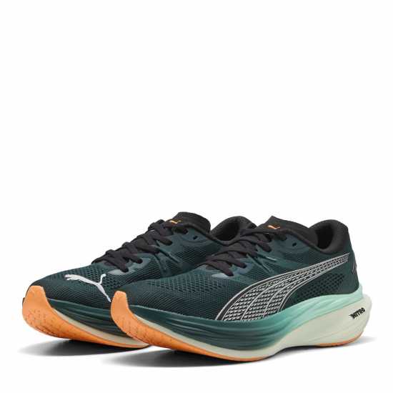 Puma Deviate Nitro 3 Running Shoes Men Зелен/Оранжев 