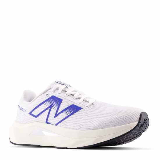 Мъжки Маратонки За Бягане New Balance Fuelcell Propel V5 Mens Running Shoes White/Blue Мъжки маратонки