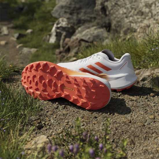 Adidas Маратонки За Бягане По Пътеки Terrex Agravic 3 Trail Running Shoes Бяло/Оранжево Мъжки туристически обувки
