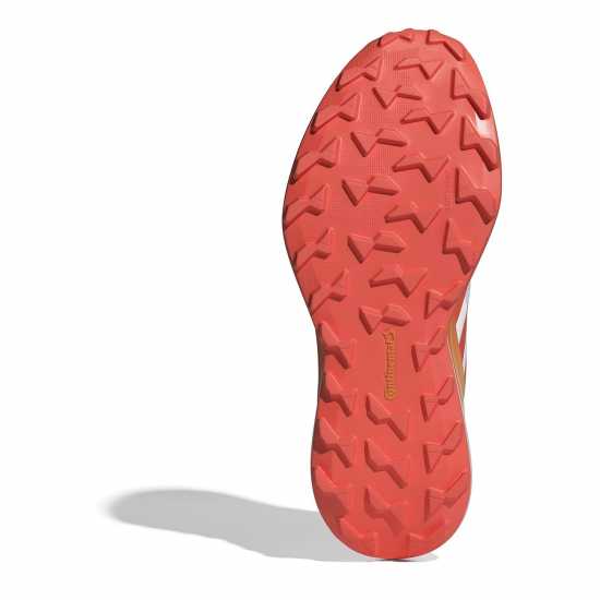 Adidas Маратонки За Бягане По Пътеки Terrex Agravic 3 Trail Running Shoes Бяло/Оранжево Мъжки туристически обувки
