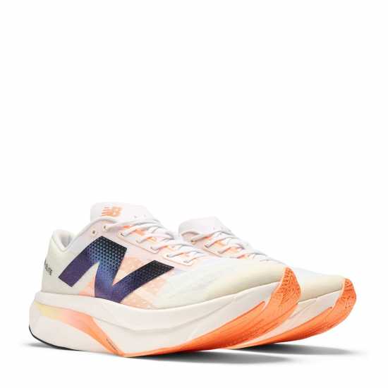 Мъжки Обувки За Бягане New Balance Fuelcell Supercomp Elite V4 Running Shoes Mens Бяло/Оранжево Мъжки маратонки