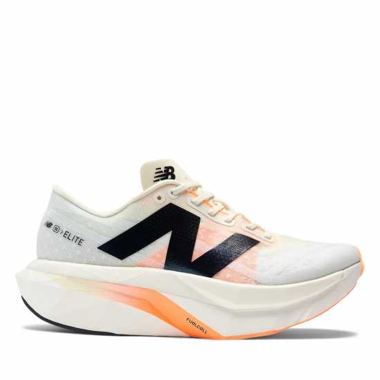 Дамски маратонки за бягане New Balance Fuelcell Supercomp Elite V4 Running Shoes Womens Бяло/Оранжево New Balance Fuelcell Supercomp Elite V4 Running Shoes Womens Бяло/Оранжево Дамски маратонки за бягане