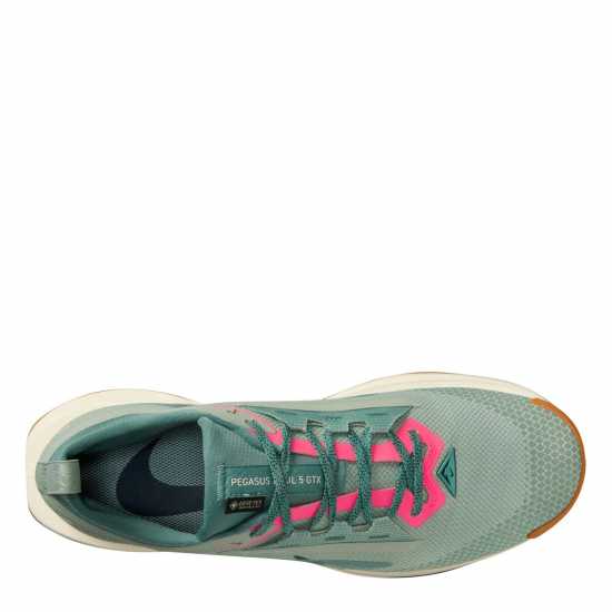 Nike Мъжки Обувки За Бягане Pegasus Trail 5 Gore-Tex Running Shoes Mens Джейд Хоризонт Nike Мъжки Обувки За Бягане Pegasus Trail 5 Gore-Tex Running Shoes Mens Джейд Хоризонт
