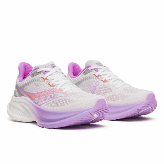 Дамски маратонки за бягане Saucony Endorphin Speed 5 Shoes Womens White/Crocus Saucony Endorphin Speed 5 Shoes Womens White/Crocus Дамски маратонки за бягане