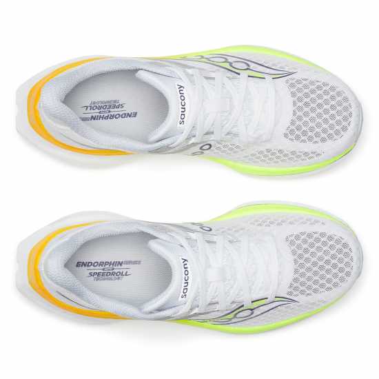 Saucony Endorphin Speed 5 (Womens) White/Citron 