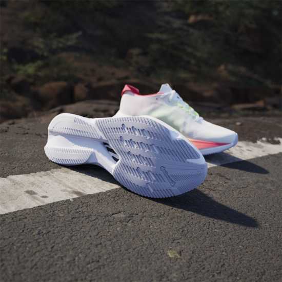 Adidas Adizero Boston 12 Road Running Shoes Womens FTWWHT/CBLACK/L" (This is a product code and does not requir 