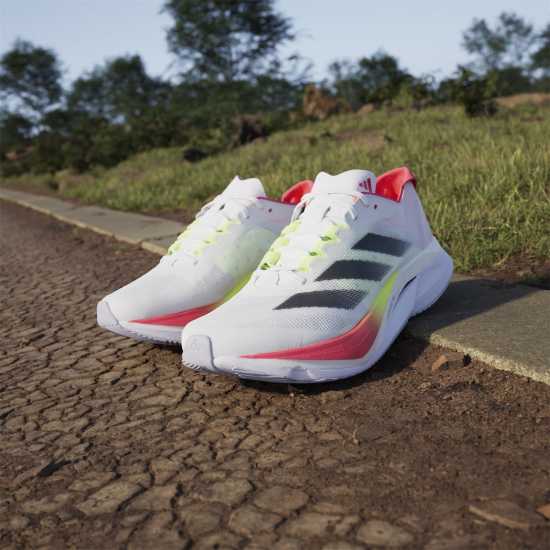 Adidas Adizero Boston 12 Road Running Shoes Womens FTWWHT/CBLACK/L" (This is a product code and does not requir 